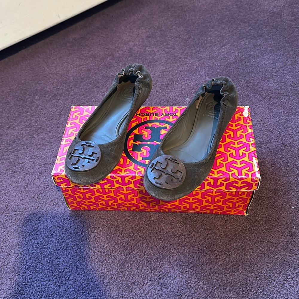 Grey Suede Tory Burch flats
